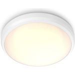 Philips my Garden LED Doris Deckenleuchte Doris, 6W, warmweißes Licht 2700K, IP54 Schutzklasse, Weiß