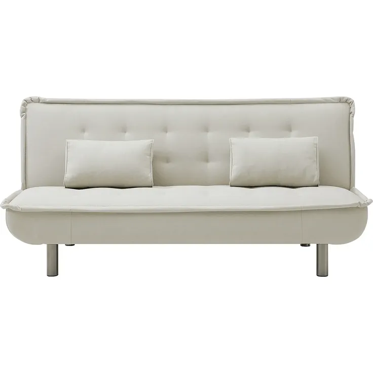 Vente-unique - MISHAN Sofa StoffStoff Beige - B 96 cm x H 89 cm x L 190 cm – Bild 3