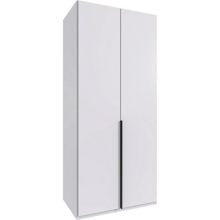 Wimex Kleiderschrank Mugano,in 5 Breiten,2 Höhen,2 Tiefen, viele Farben, Made in Germany (in Basic oder Premium Ausstattung) mit langen Griffen aus Metall, mit oder ohne Spiegel – Bild 1