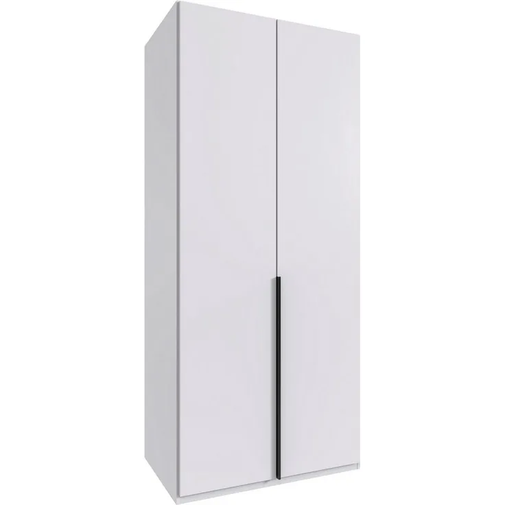 Wimex Kleiderschrank Mugano,in 5 Breiten,2 Höhen,2 Tiefen, viele Farben, Made in Germany (in Basic oder Premium Ausstattung) mit langen Griffen aus Metall, mit oder ohne Spiegel