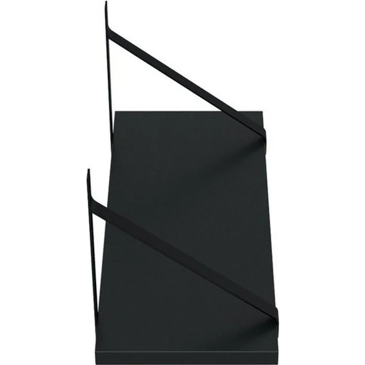 AKKE Wandregal, Hängeregal GINO modern mit schwarzen Befestigungen 2mm PVC LOFT – Bild 2