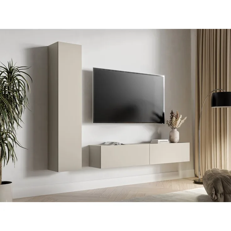 Wohnzimmer-Set Gevto I (Farbe: Cashmere)