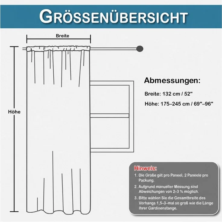 LMaxhome Gardine Kindergardine mit Wolkenmotiv halbtransparent 2er Set Leinenoptik (2 St), Voilevorhang mit Multifunktionsband für helle Kinder- und Spielzimmer – Bild 2