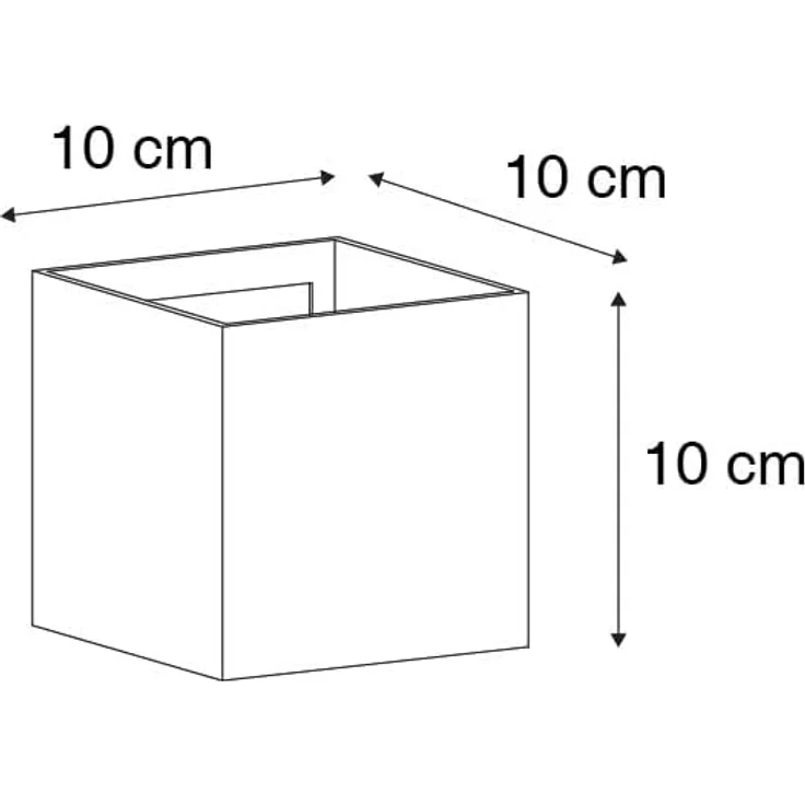 Qazqa Außen-Wandleuchte Edwin, LED fest integriert, (nicht austauschbare) LED, Braun, Modern, Aluminium, 1-flammig – Bild 3