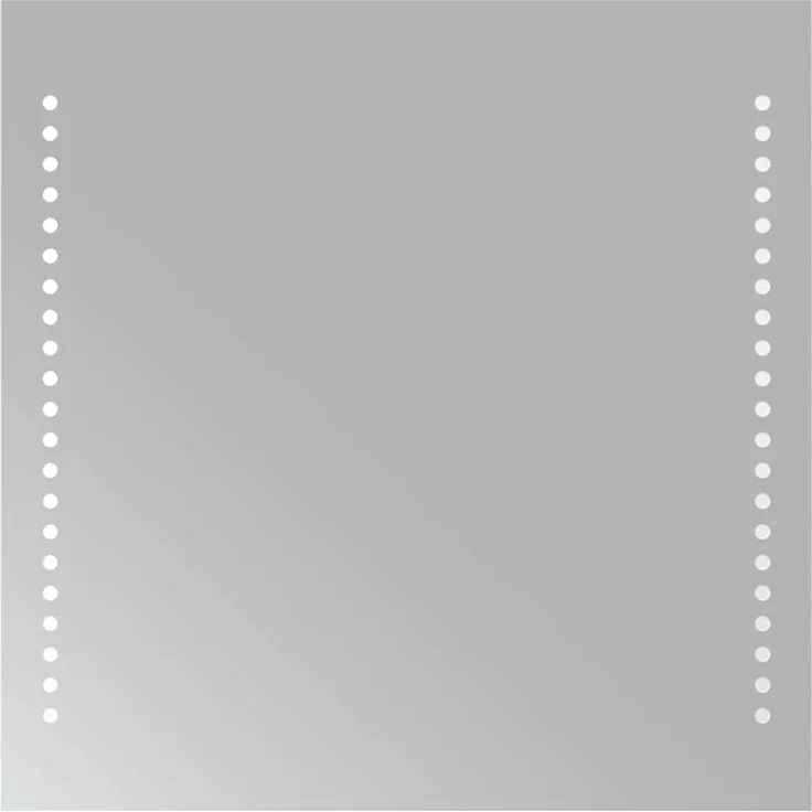 LED-Badspiegel, Wandspiegel 40x40 cm – Bild 2