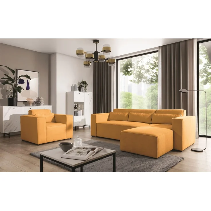 Sessel Designersessel WALDO in Stoff Brooklyn Mostaza – Bild 3