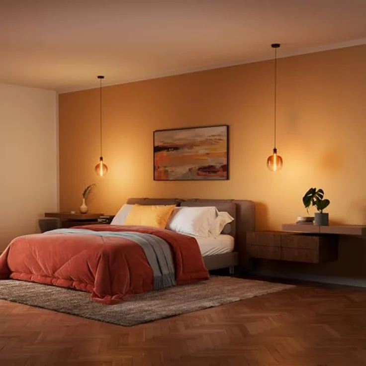 OSRAM Hängelampe VINTAGE 1906 BOBBIN, Pendelleuchte aus schwarzem Metall, Ø 10 cm, E27 Sockel – Bild 8