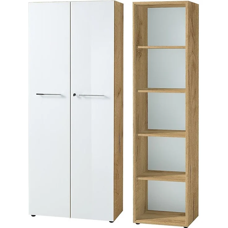 GERMANIA Bürokombination MONTERIA BHT 145x196x37 cm bunt Komplett-Büro Büro – Bild 1