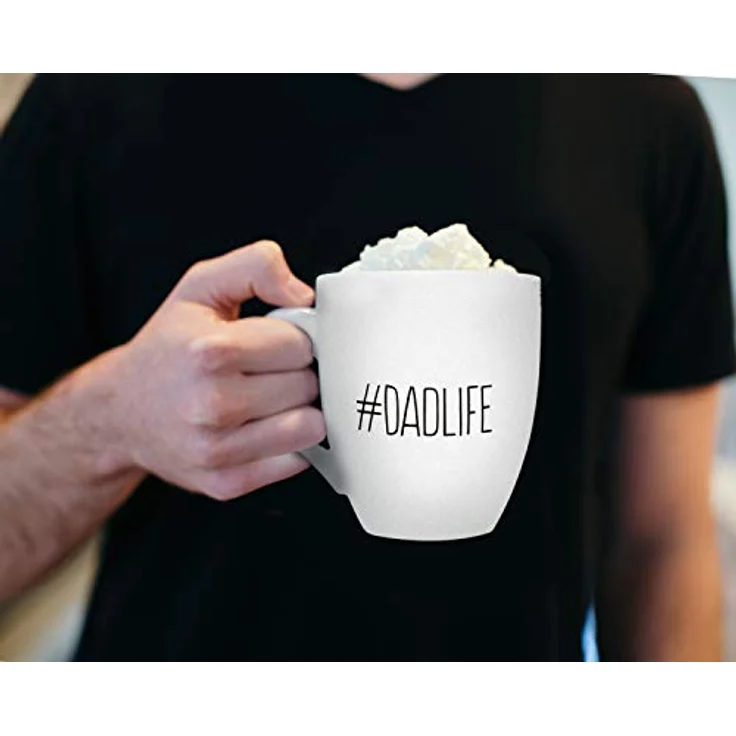 Pearhead #Dadlife Keramiktasse Graphic Coffee Mug Father's Day New Dads or Father's Day Fatherhood Mug Kitchen Accessory, Novelty Dad Accessory, 473 ml – Bild 3