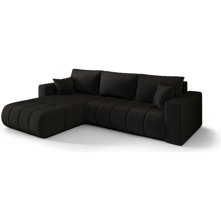 Kaiser Möbel Ecksofa Sofa L-form mit Schlaffunktion im Veloursstoff Monolith MILO PREMIUM, Ecksofa, Hydrophobe Beschichtung,Pflegeleicht,Abriebfest,Modernes Design – Bild 2