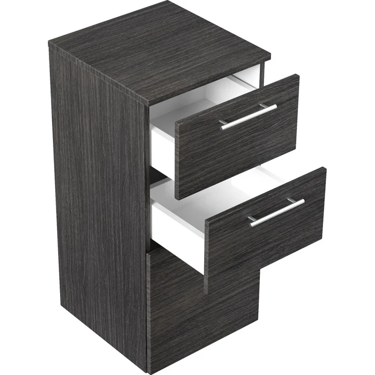 Midischrank 75cm Anthrazit gemasert : Anthrazit gemasert – Bild 4