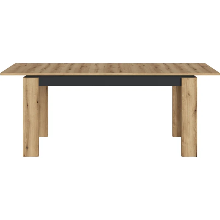 Kulissentisch >CORTE< ausziehbar bis 200cm, Coast Evoke Eiche Dekor - 160(200)x76,8x90cm (BxHxT) – Bild 2