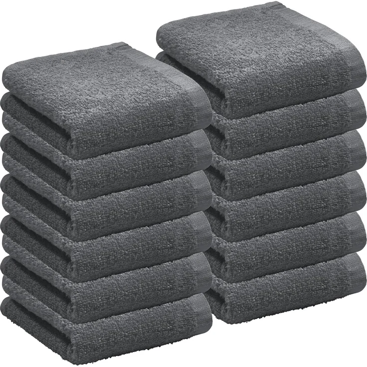 REDBEST Gästehandtuch Gästetuch "Oceanside" 12er-Pack, Leichtfrottier, Leichtfrottier Uni