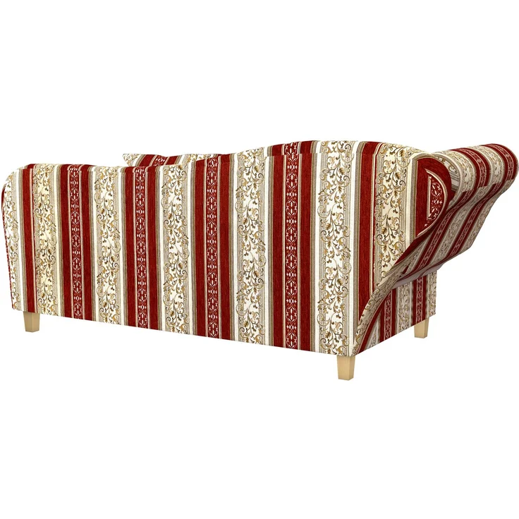 Max Winzer Recamiere mit Armteil links klappbar 'Selma', Chenille rot, 82 cm x 88 cm x 190 cm – Bild 5