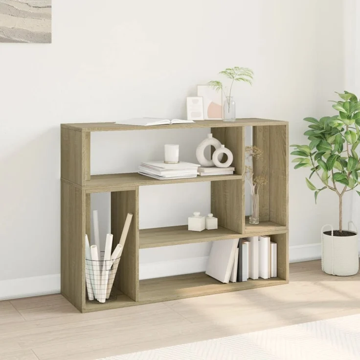 2 pcs TV-Schrank, Lowboard TV Sonoma-Eiche 100 x 30 x 50 cm Holzwerkstoff – Bild 4