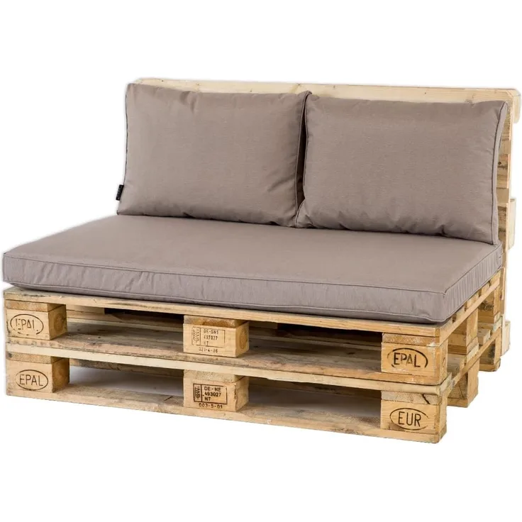 Madison Loungekissen Outdoor Garten Auflage 60x43 Sitzkissen Polster taupe