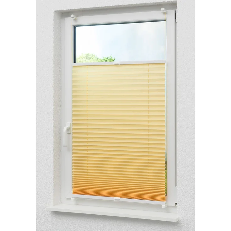 Lysel Outlet - Plissee Select Crush Hellgelb - Plissee in der Größe (Bx H) 120cm * 130cm – Bild 5