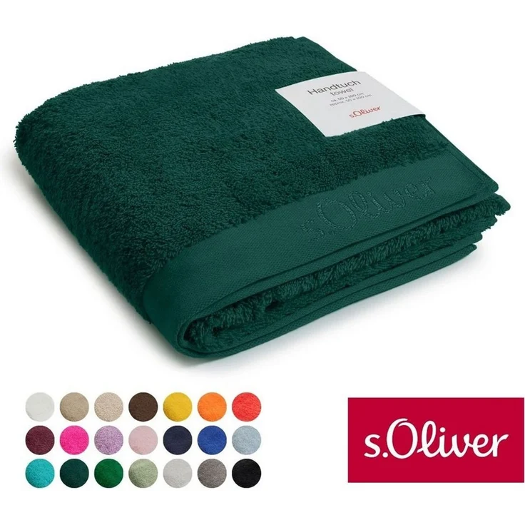 s.Oliver Handtuch s.Oliver, Premium Qualität, 600 gr/m², auch als Sets erhältlich, Walkfrottier (1-St), große Farbauswahl, auch als Duschtuch, Waschhandschuh, Gästetuch – Bild 1