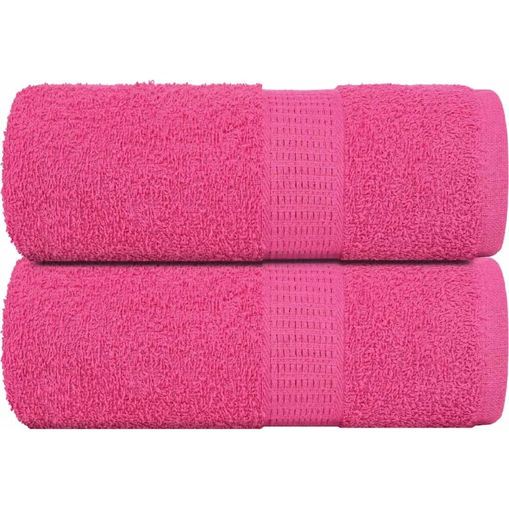 vidaXL Gästetücher FROGN 2 Stk. Rosa 30x50 cm 360 g/m² 137043 – Bild 1