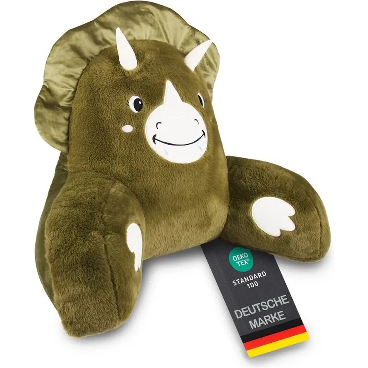 Bestlivings Sitzkissen für das Bett mit Armlehnen 66x37x48cm, Rückenstützfunktion, 100% Polyester, kuschelweich, formstabil