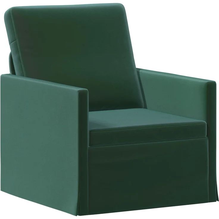 vidaXL Sofa-Set 2 pcs Dunkelgrün Samt (V) 3433231 – Bild 2