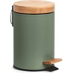 Treteimer - Salbeigrün / Bambus - 3 Liter