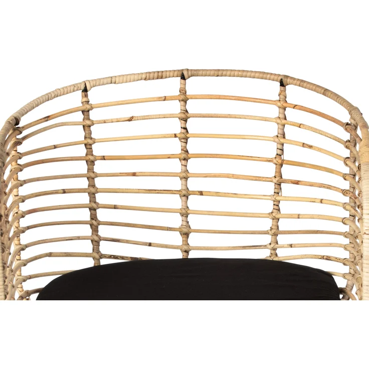 Esszimmerstuhl Rattanstuhl Farbe natur inkl. Sitzkissen NAIROBI 80553334 – Bild 7