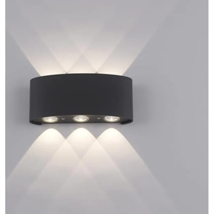 Paul Neuhaus 9488-13 Carlo LED Wandleuchte außen anthrazit IP54 – Bild 7
