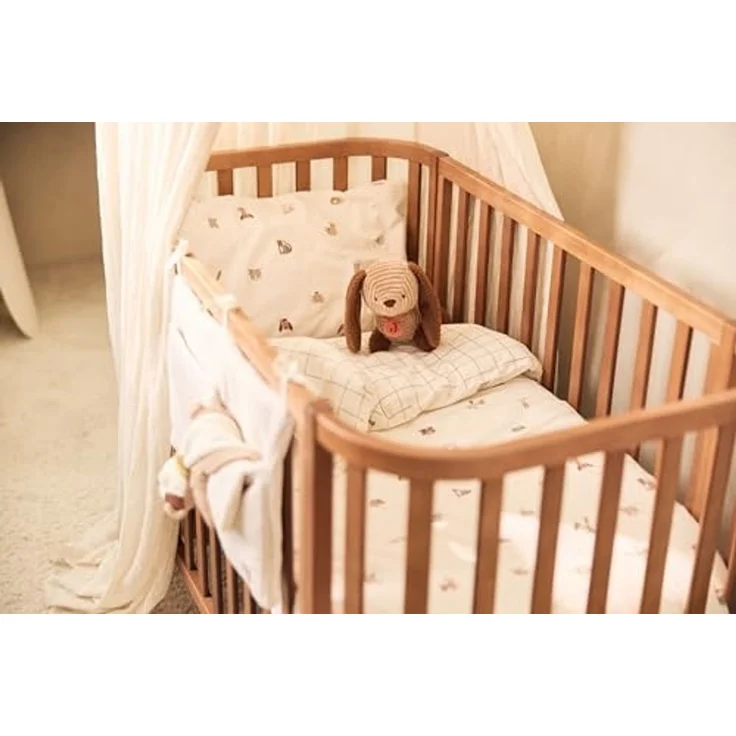 Jollein Moskitonetz - 245 cm - Cosy Check - Sand – Bild 4