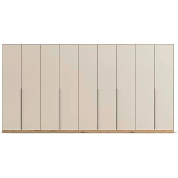 Rauch Möbel Alabama, Kleiderschrank für Schlafzimmer, Kinderzimmer, Wohnzimmer, Garderobe, Flur, 9-türig, mit Zubehör Basic, Farbe Beige | Eiche Artisan, Breite 405 cm – Bild 8