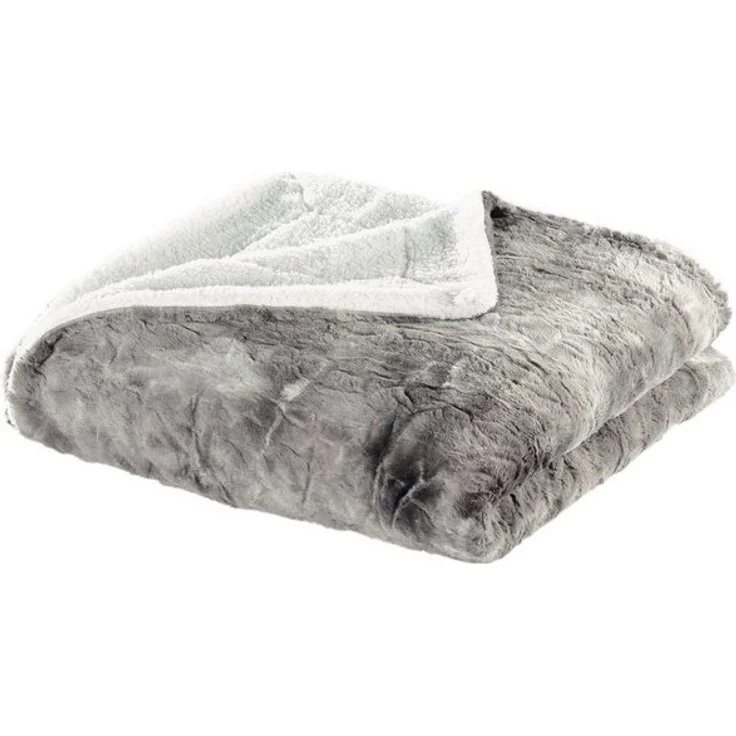 Wohndecke Luxus Winterfell XXL, Delindo Lifestyle, XXL Kuscheldecke fürs Sofa, Webpelzdecke – Bild 4