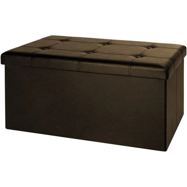 Casaria Sitzbank (1-St), mit Stauraum 80x40x40cm Faltbar 100 L Gepolstert Deckel Kunstleder