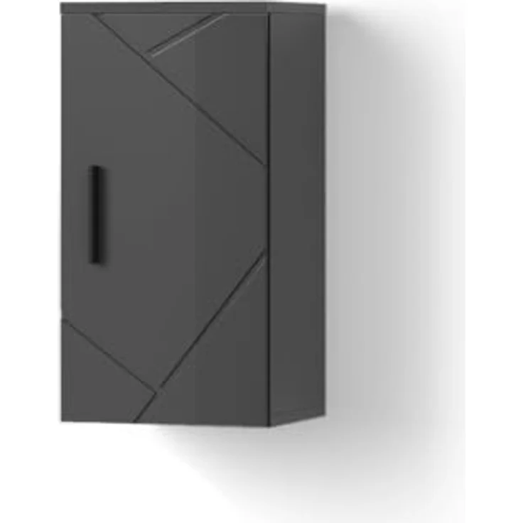 Livinity® Hängeschrank Ronco, Anthrazit Hochglanz, 30 x 59 cm – Bild 2