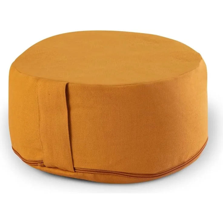 Amagohome Yogakissen Yogakissen Bodenkissen rund H 14xø31 cm mit Buchweizenschalen Meditati