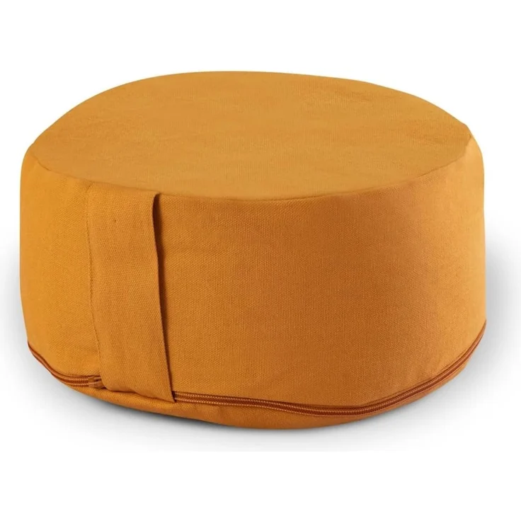 Amagohome Yogakissen Yogakissen Bodenkissen rund H 14xø31 cm mit Buchweizenschalen Meditati – Bild 1