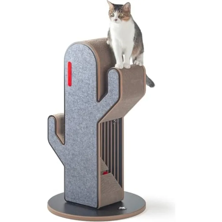 Canadian Cat Company Kratzbrett Kratzmöbel Kaktus, Kratzsäule, Kratzstamm, 45 x 45 x 80 cm