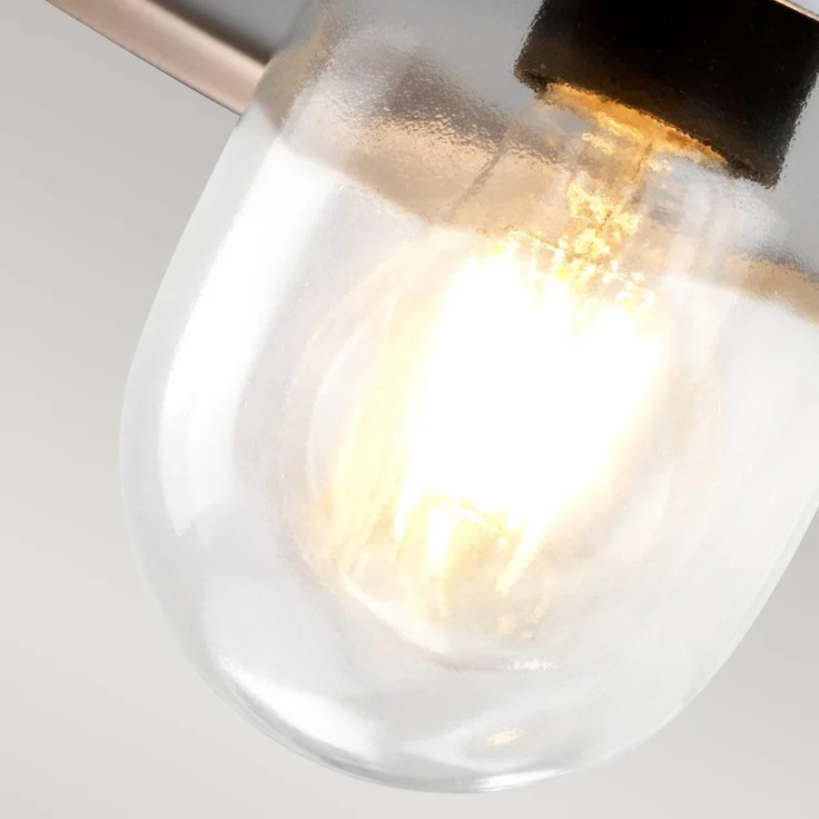 Elstead Lighting Klampenborg Wandleuchte 1-Light Silber IP44 E27 – Bild 2
