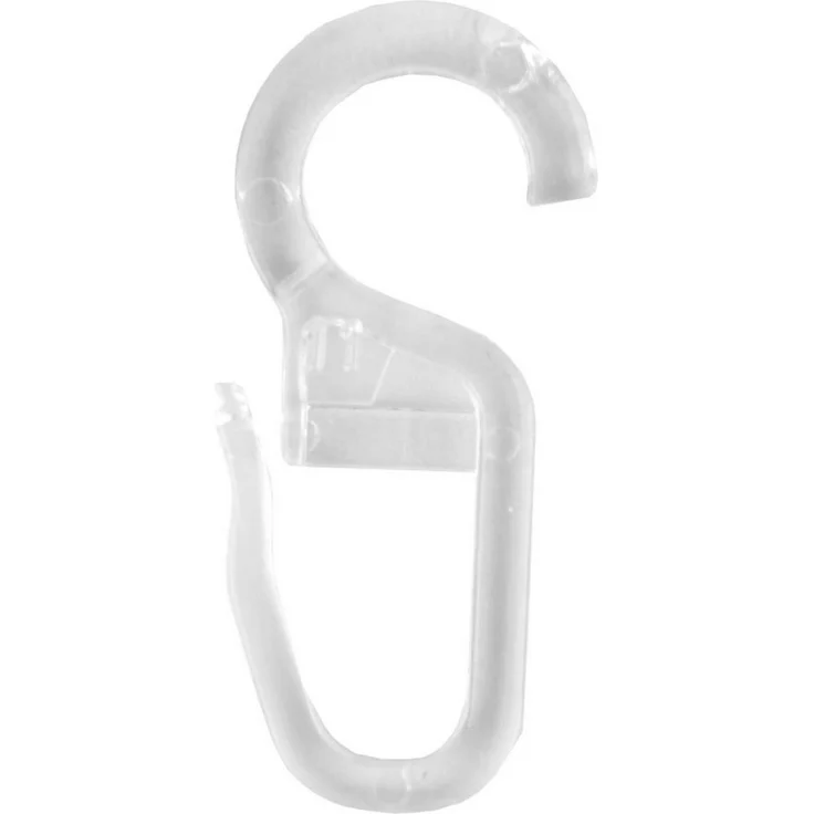 Bestlivings Gardinenstange, 1-läufig, Faltenleghaken - klar - 9mm, Gardinenring (silber) Ø40mm , Gardinenringe Ø40mm inkl. Faltenleghaken – Bild 5