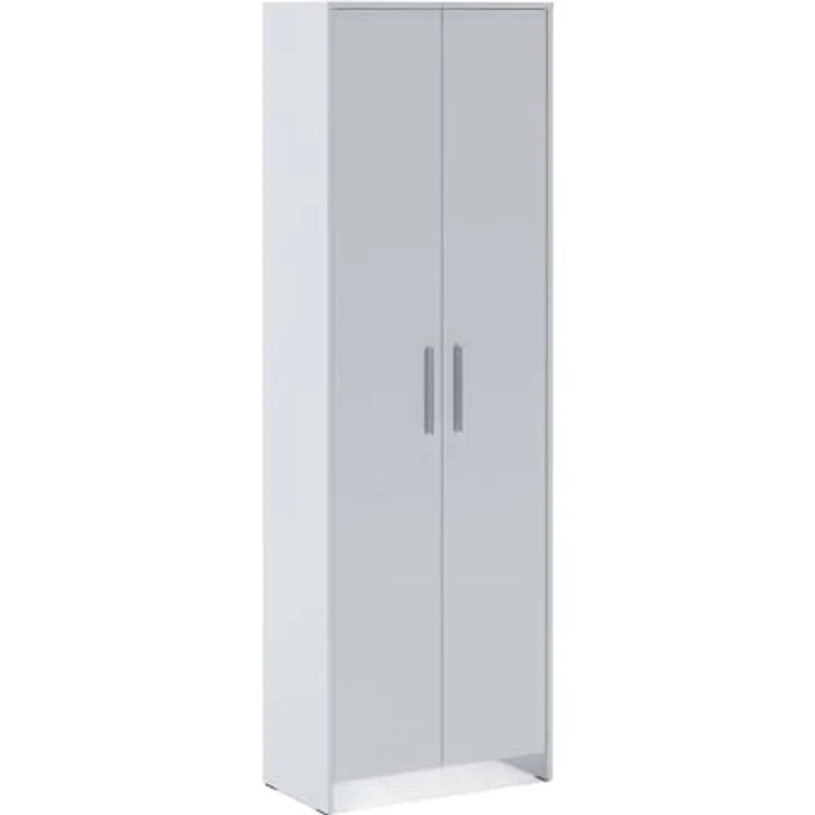 Dmora - Schuhschrank Ionio, Schuhregal, Mehrzweck-Eingangsgarderobe, Möbel für Schuhe, 65x38h197 cm, Weiß – Bild 3