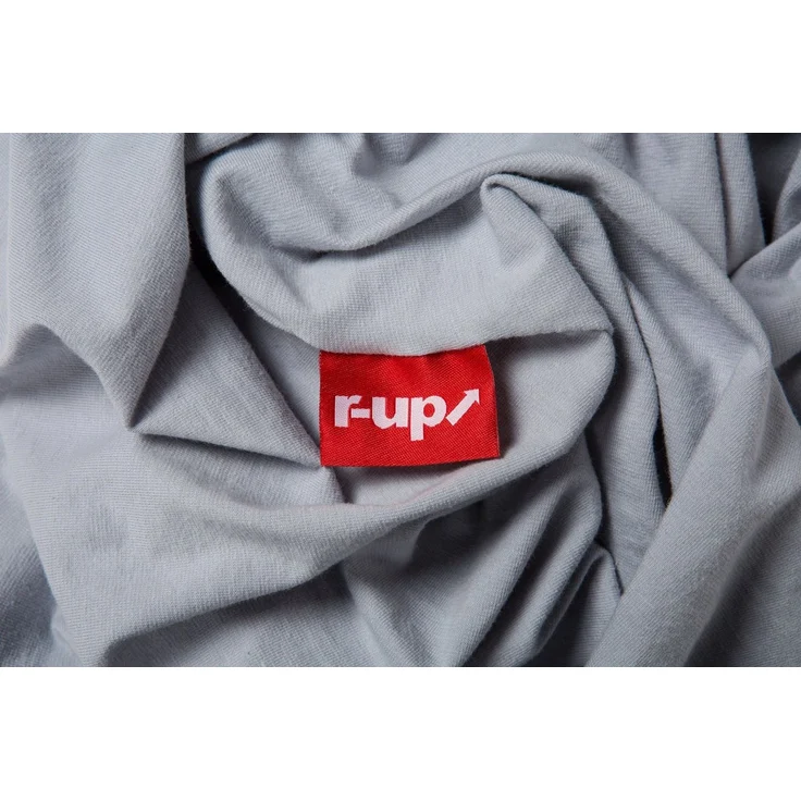 r-up Prima Spannbettlaken 90x200-100x220 bis 35cm Höhe silbergrau 97% Baumwolle / 3% Elasthan 160g/m² – Bild 4