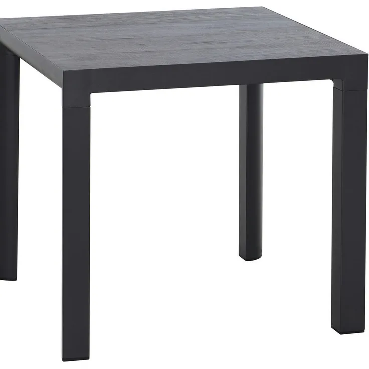 Siena Garden Gartentisch quadratisch, Anthrazit, Metall, 80x74x80 cm, höhenverstellbar, UV-beständig, wetterbeständig