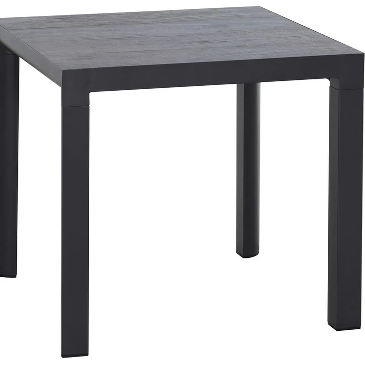 Siena Garden Gartentisch quadratisch, Anthrazit, Metall, 80x74x80 cm, höhenverstellbar, UV-beständig, wetterbeständig