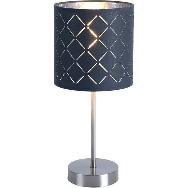 Tischleuchte aus Textil in grau für Ihren Wohnraum KIDAL