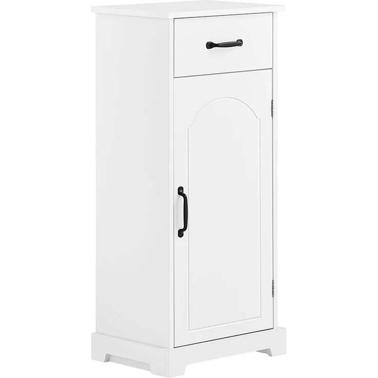 SoBuy BZR207-W Badunterschrank, MDF, Lackiert, Weiß, 42 x 93 x 30 cm – Bild 1