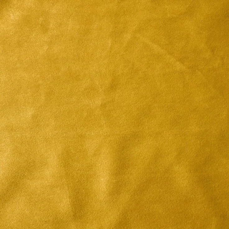 Design91 Samtvorhang, Ösen, Polyester gelb, 140x250 cm – Bild 6