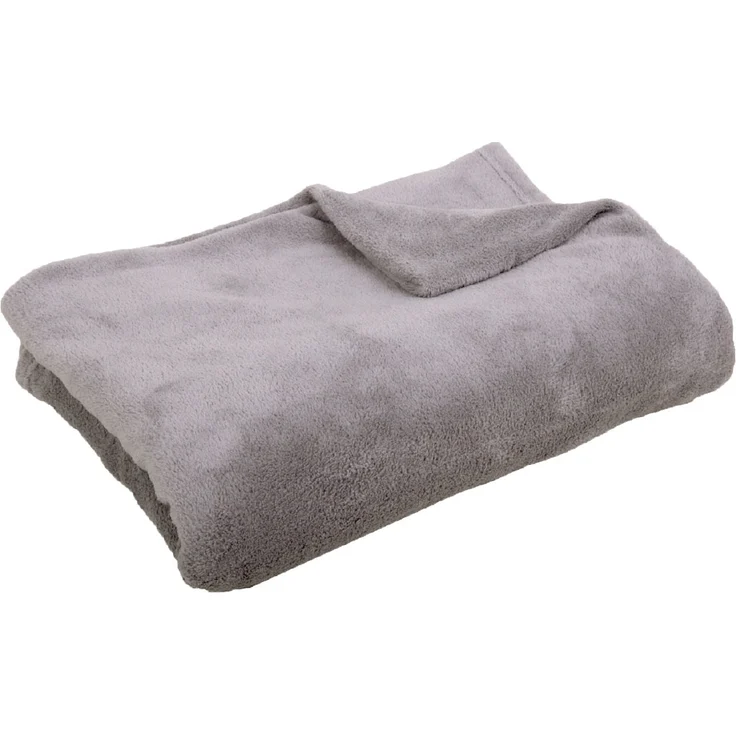 Kuscheldecke supersofte Tagesdecke vielseitig verwendbare Microfaser-Decke, flauschig und anschmiegsam in vielen verschiedenen modischen Farben erhältlich (hellgrau - silbergrau / 130x170 cm) – Bild 3