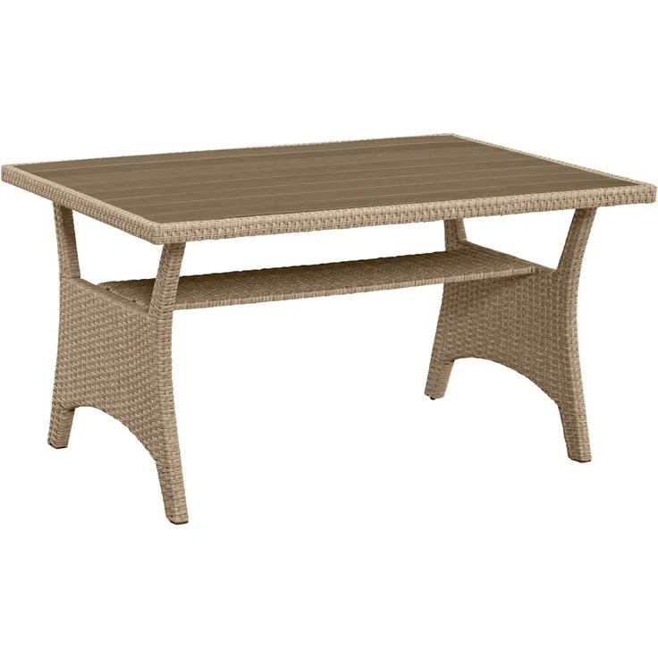 KONIFERA Gartenlounge-Set Rotterdam, (Set, 20-tlg, 3x 3er Sofa, 2x Hocker, 1x Tisch 120x82x67cm, inkl. Auflagen), Polyrattan, Stahl, Tischplatte aus Nonwood – Bild 3