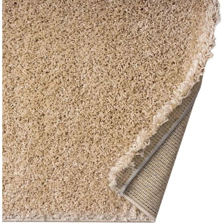 Vimoda Hochflor-Teppich Shaggy Beige, Rechteckig, Höhe: 30 mm, Läufer Langflor Wohnzimmer Einfarbig Modern – Bild 4