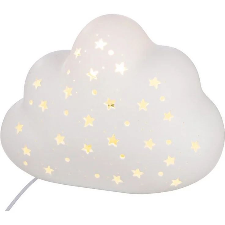 GILDE Tischleuchte WOLKE - Tischleuchte in Weiß - H. 15cm - Tischdekoration, Dekoration - Leuchte - Weihnachten - Tischlampe - Weihnachtsdekoration – Bild 2