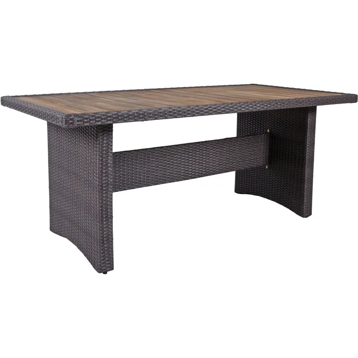 Gartentisch ESSEN - Akazie, Weidengrau, 90x180x75cm | Terrassentisch Wetterfest Outdoor Tisch